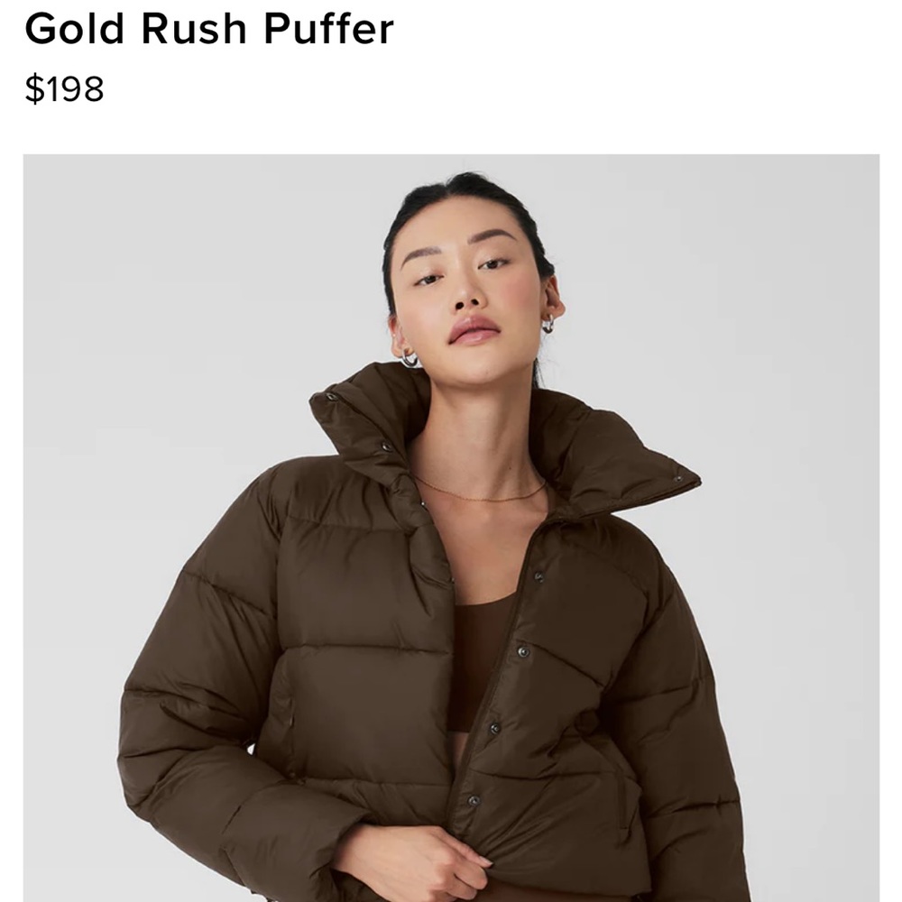 Alo gold rush puffer.